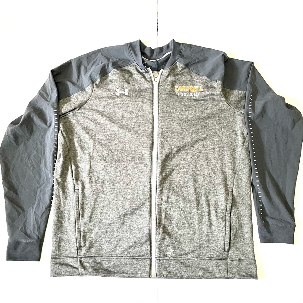 Under Armour ColdGear Loose Campbell Football Logo Light Jacket Sweatshirt Sz XL